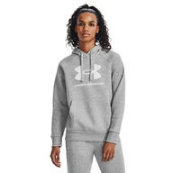 Bluzy sportowe damskie - Bluza damska Under Armour Rival Fleece Big Logo Hoody - miniaturka - grafika 1