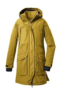 Killtec Dziewczęcy płaszcz outdoorowy/parka funkcyjna z odpinanym kapturem KOW 186 GRLS CT, wypalany żółty, 152, 37981-000 - Płaszcze damskie - miniaturka - grafika 1