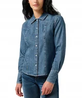 Koszule damskie - Koszula Wrangler EXAG YOKE SHIRT 112356476 Faded Blue XS - miniaturka - grafika 1