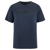 Koszulki sportowe męskie - Koszulka męska Craft CORE Essence Bi-blend Rozmiar: M / Kolor: ciemnoniebieski - miniaturka - grafika 1