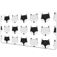 Podkładki na biurko - Duża podkładka na biurko Wzór w liski 100x50 cm - miniaturka - grafika 1