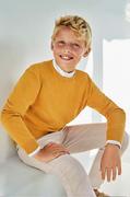 Swetry dla chłopców - Mayoral sweter bawełniany dziecięcy kolor żółty lekki - miniaturka - grafika 1