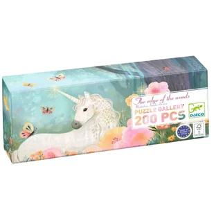 Puzzle tekturowe Djeco - Jednorożce 200 el. - Puzzle - miniaturka - grafika 1