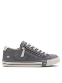 Trampki damskie - Mustang Trampki 1146-319 Szary - miniaturka - grafika 1