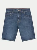 Spodenki damskie - Tommy Hilfiger Szorty jeansowe KB0KB09322 Granatowy Regular Fit - miniaturka - grafika 1