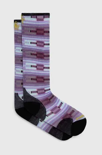 Smartwool skarpety narciarskie Ski Zero Cushion Flirt with Me Print OTC - Skarpetki damskie - miniaturka - grafika 1