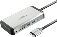 Huby USB - PROMATE VersaHub-MST 13-in-1 Dual USB-C Multimedia Hub / Dual 4K HDMI / USB3.0 / 150W - miniaturka - grafika 1