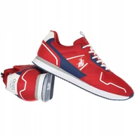Sneakersy męskie - Buty Męskie U.s. Polo Assn. Sneakersy Lekkie NOBIL004-REDDBL01 46 - miniaturka - grafika 1