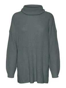 Vero Moda Golf w kolorze zielonoszarym - Swetry damskie - miniaturka - grafika 1