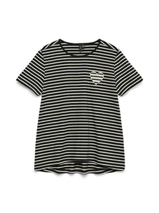 Vero Moda Koszulka w kolorze czarnym - Koszulki i topy damskie - miniaturka - grafika 1