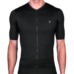 Koszulka Rowerowa z krótkim rękawem męska Luxa Supreme Black - Koszulki rowerowe - miniaturka - grafika 1