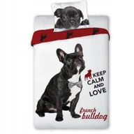 Pościel dla dzieci - Pościel Młodzieżowa 160x200 Buldog Francuski Bawełna 100% - miniaturka - grafika 1