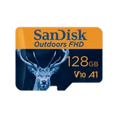 Karty pamięci - SanDisk Outdoors FHD MicroSDXC UHS-I Card with SD Adapter - 128GB Single Pack - SDSQUBC-128G-GN6VA - miniaturka - grafika 1