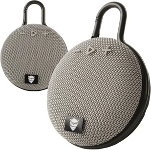 GŁOŚNIK BLUETOOTH MAŁY OKRĄGŁY TG112 SZARY - Głośniki przenośne - miniaturka - grafika 1