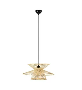 Bambusowa, nowoczesna lampa wisząca 108785 z serii DUPLICI - Lampy sufitowe - miniaturka - grafika 1
