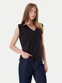 Bluzki damskie - Guess Bluzka W5YP52 KCYW2 Czarny Regular Fit - miniaturka - grafika 1