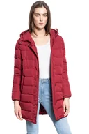 Kurtki damskie - Damska Kurtka Zimowa Wrangler Long Puffer Rumba Red W4Q4Vjr05-Xs - miniaturka - grafika 1