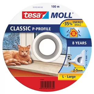 Tesa Uszczelka  profil P biała - Klamki - miniaturka - grafika 1