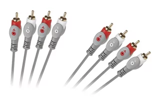 LP KPO3408-1.8 Kabel 4rca-4rca 1.8m LEC-KPO3408-1.8 - Kable - miniaturka - grafika 1