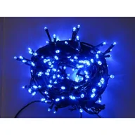 Oświetlenie świąteczne - Lampki łańcuch świetlny zewnętrzny 100 LED 5 m niebieskie - miniaturka - grafika 1