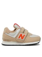 Buty dla dziewczynek - New Balance Sneakersy PV574HBO Beżowy - miniaturka - grafika 1