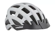 Kaski rowerowe - Lazer damski kask rowerowy Petit DLX Siatka + Led biały matt - miniaturka - grafika 1