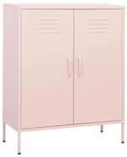 Szafy i regały magazynowe - Elior Różowa metalowa szafka gospodarcza dwudrzwiowa A1-Z28 - miniaturka - grafika 1