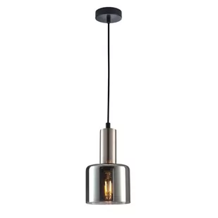 Italux Santia lampa wisząca 1-punktowa nikiel satyna/dymiona PND-65342-1-SC+SG PND-65342-1-SC+SG - Lampy sufitowe - miniaturka - grafika 1