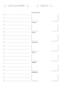 Planery - LISTA ZAKUPÓW planer notes A5 26 kartek M - miniaturka - grafika 1