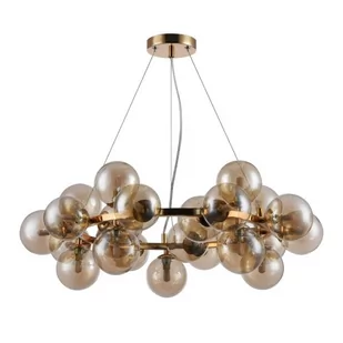 Maytoni LAMPA wisząca DALLAS MOD548PL-25G Maytoni okrągła OPRAWA zwis szklane kule balls bursztynowe MOD548PL-25G - Lampy sufitowe - miniaturka - grafika 1