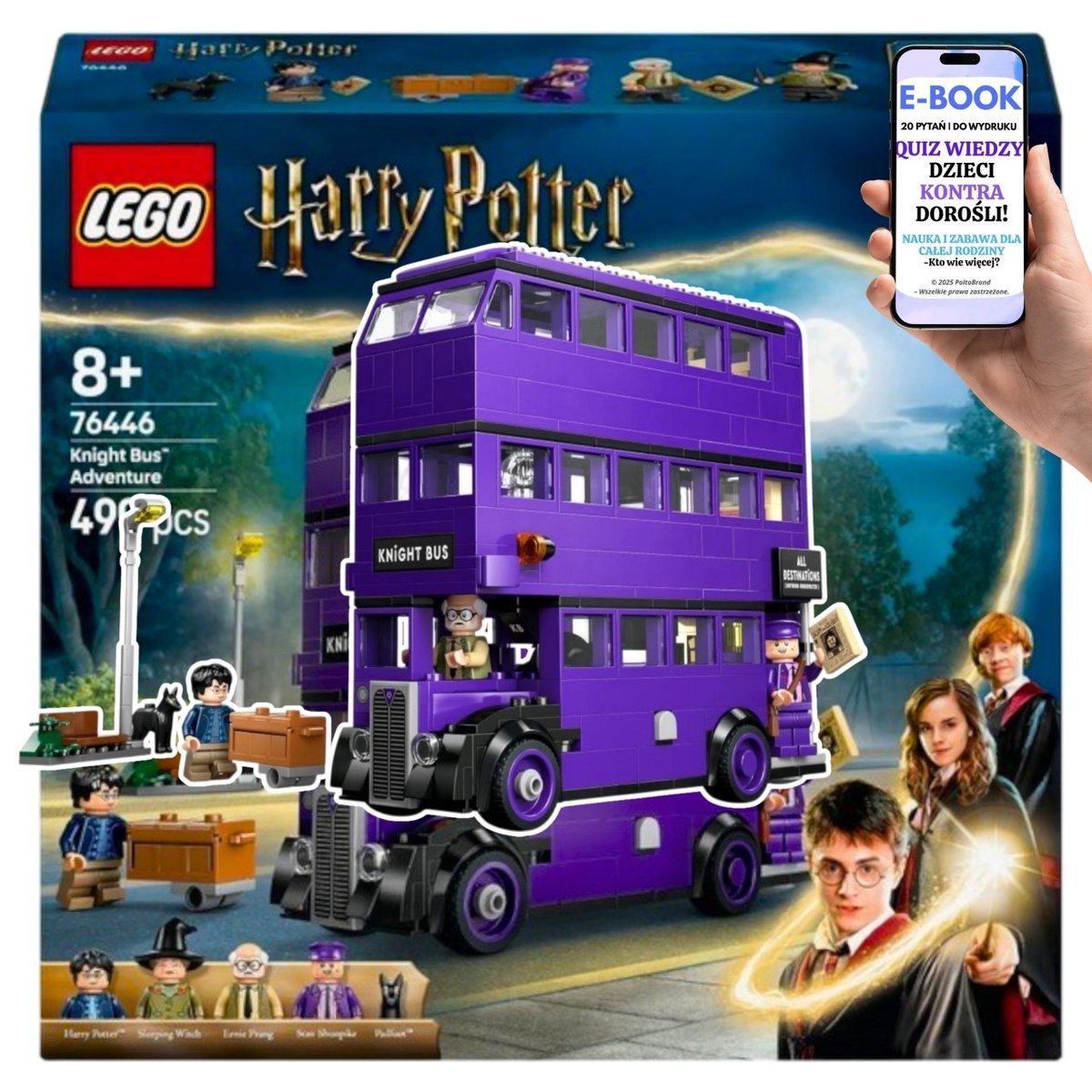 Autobus z Hogwartu™ KLOCKI LEGO Harry Potter™ Błędny Rycerz™ -76446 LEGO DLA DZIECI I DOROSŁYCH + EBOOK-2
