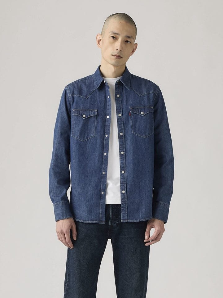 Levi's Koszula dżinsowa - Regular fit - w kolorze granatowym