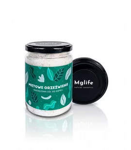 Mglife Miętowe orzeźwienie - magnezowa sól do kąpieli Do kąpieli sól, naturalna - Kosmetyki do kąpieli - miniaturka - grafika 1