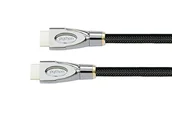 Kable - Good Connections Kabel Ka Moni HDMI HDMI S/S 1,0m schwarz PYTHON,4K2K 24Kvergoldete Stecker/-Kupferkontakte OFC Nylongeflecht GC-M0015 - miniaturka - grafika 1