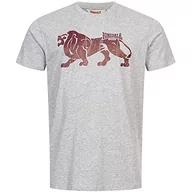 Koszulki męskie - Lonsdale Koszulka męska Endmoor, Marl Grey, XL - miniaturka - grafika 1