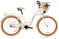 Rowery - Goetze, Rower Miejski Style 26" Alu 3 Biegi Kremowy, Kosz - miniaturka - grafika 1