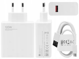 ORYGINALNA ŁADOWARKA SIECIOWA XIAOMI MDY-13-EE 120W 20V 6A + KABEL USB C 1M - Ładowarki do telefonów ORYGINALNA ŁADOWARKA SIECIOWA XIAOMI MDY-13-EE 120W 20V 6A + KABEL USB C 1M - Ładowarki do telefonów - miniaturka - grafika 1