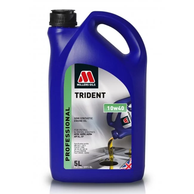 Millers Oils Trident Professional  10W-40 SEMISYNTHETIC 5L