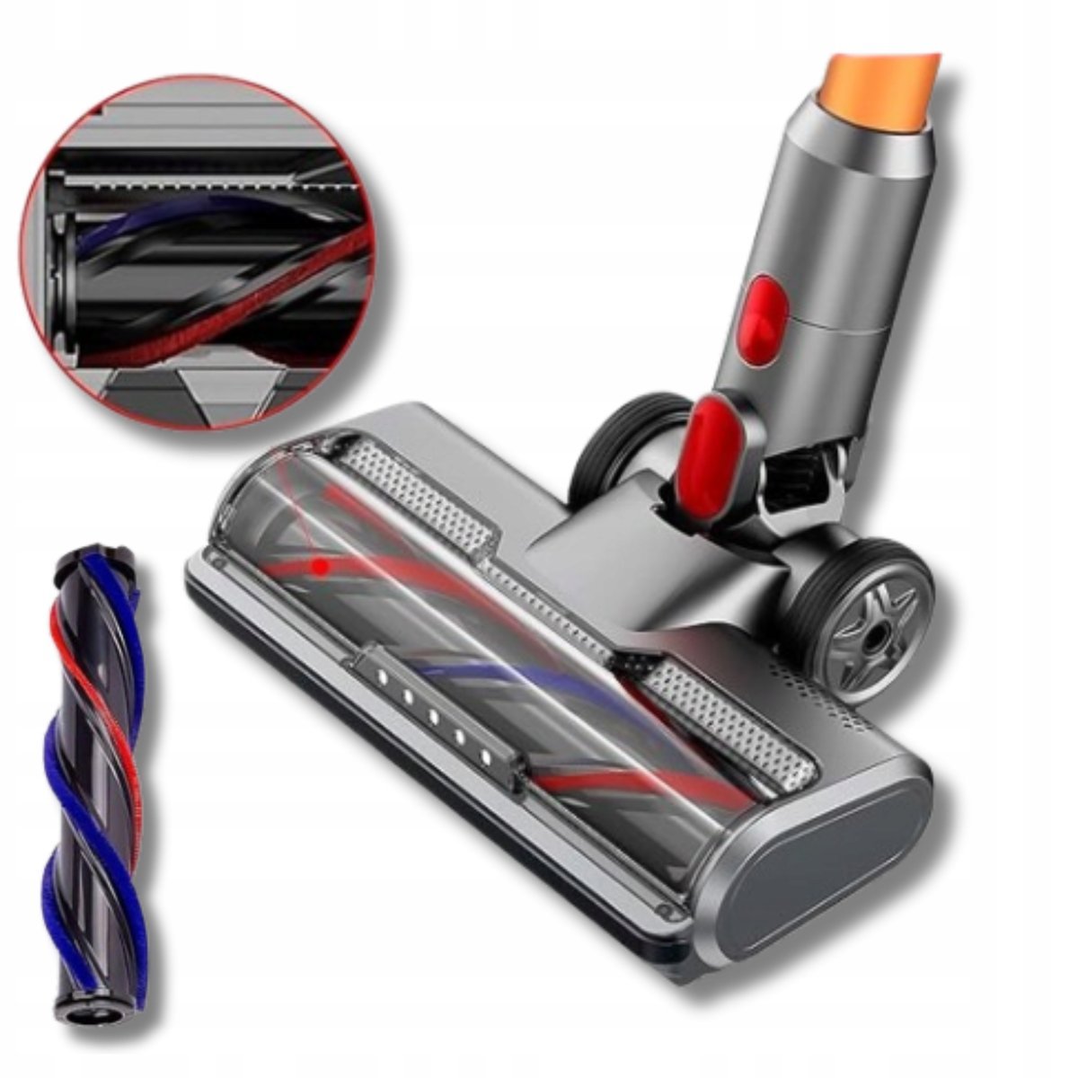 Szczotka Led Koncowka Do Odkurzacza V7 V8 V10 V11 V15 Glebokie Czyszczenie