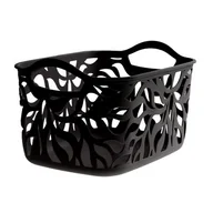 Pudła i pojemniki do przechowywania - Koszyk Jungle 4,5 l czarny - miniaturka - grafika 1