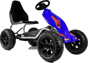 1life Gokart na Pedały B012 Pompowane Koła Niebieski - Jeździki dla dzieci - miniaturka - grafika 1