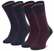 Skarpetki męskie - Tommy Hilfiger Skarpety Męskie 39-42 Paseczki Czerwone - miniaturka - grafika 1
