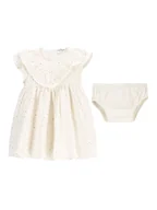 Sukienki i spódniczki dla dziewczynek - Coccodrillo Sukienka codzienna WC5128202EBG Beżowy Regular Fit - miniaturka - grafika 1