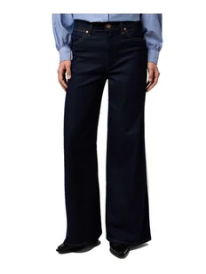 Wrangler Jeansy 112371187 Granatowy Straight Leg - Spodnie damskie - miniaturka - grafika 1