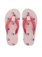 Buty dla dziewczynek - Tommy Hilfiger Japonki T3A8-33807-0058X M Różowy - miniaturka - grafika 1