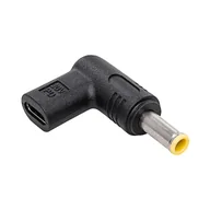 Adaptery i przejściówki - Akyga AK-ND-C16 zmieniacz płci / kabli USB-C 5.5 x 3.0 mm Czarny - miniaturka - grafika 1