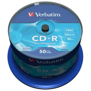 Verbatim Dysk Extra Protection CD-R 700MB/80min 52x Extra Protection 50 szt 43351) - Nośniki danych - miniaturka - grafika 1