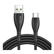 Kable USB - Kabel USB - USB-C AWEI CL-1157 1m Czarny - miniaturka - grafika 1