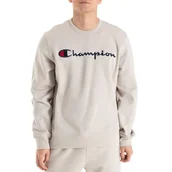 Bluzy męskie - Bluza Champion Crewneck Icons 220254-ES057 - beżowa - miniaturka - grafika 1