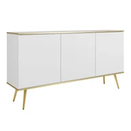 Komody - Komoda ORO K-160 Biały Złote nogi - miniaturka - grafika 1